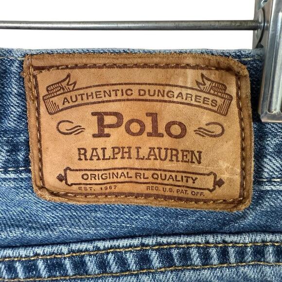 Vintage Polo Ralph Lauren Jeans Men's 36x32 Blue Straight Leg Medium Wash Denim - Picture 5 of 11